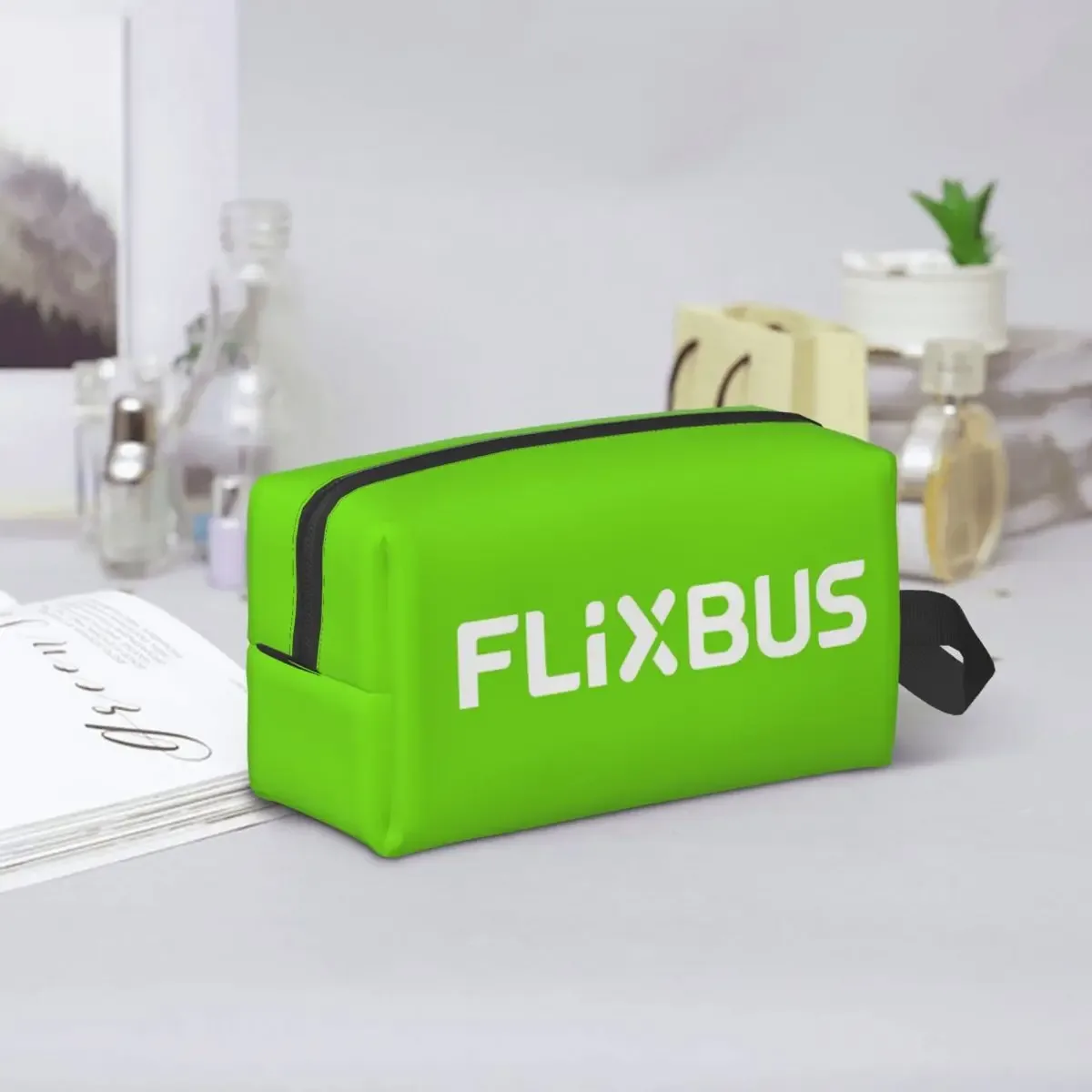 Trousse de Maquillage Flixbus, Organisateur Cosmétique, Trousse de Toilette, Trousse de Voyage pour Femmes, Beauté