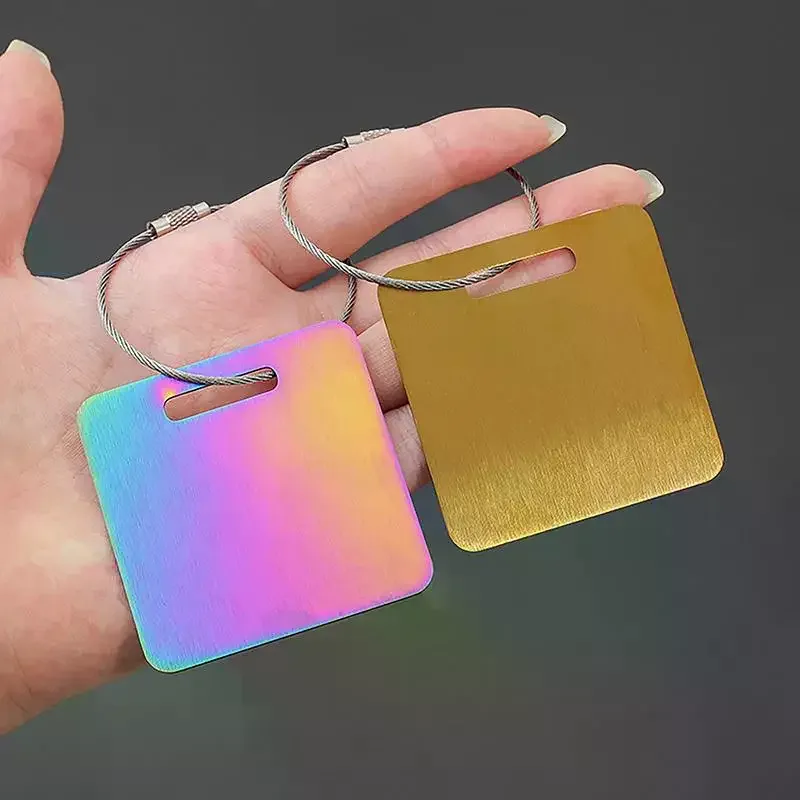 porte-clés en acier inoxydable, portable et robuste, 1 pièce, avec boucles en fil d'acier pour la gestion des clés de bagages et de sacs à dos, idéal pour les voyages