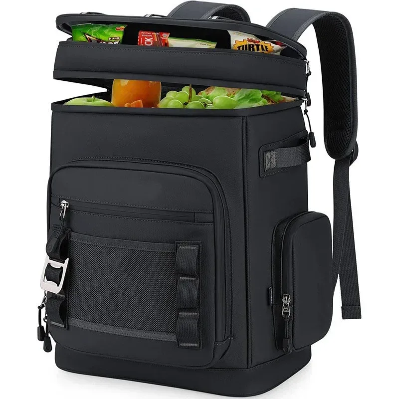 30l sac à dos isolé étanche camping pêche pack garder les aliments chaud froid déjeuner sac à dos en plein air voyage plage pique-nique sac thermique