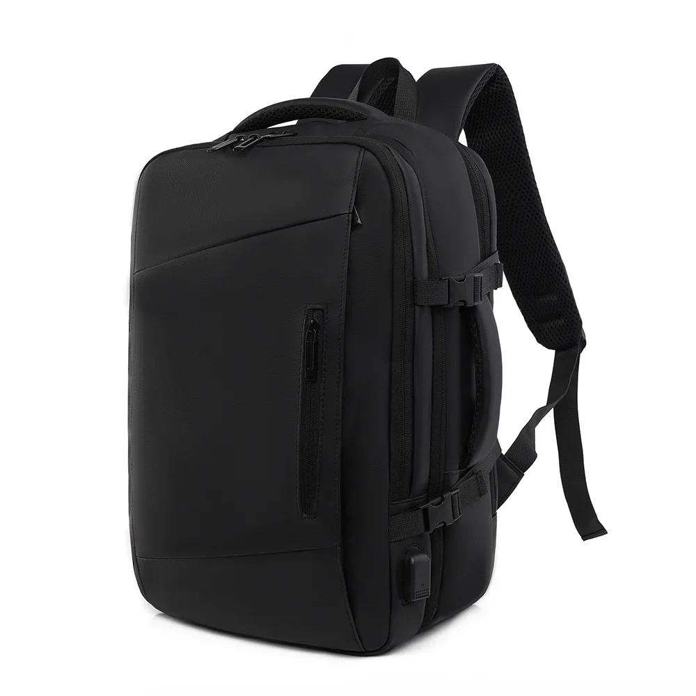 sac à dos professionnel multi-poches hydrofuge pour ordinateur portable 15,6 pouces, compatible avec une valise à roulettes, sac à dos de voyage unisexe pour les trajets quotidiens