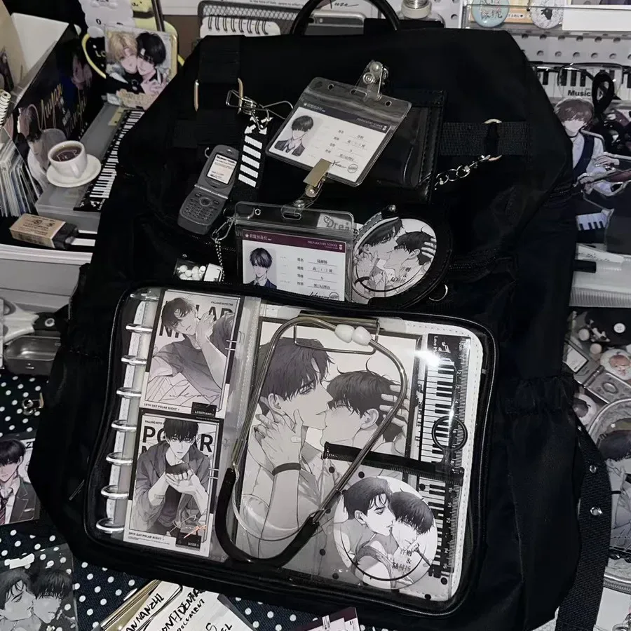 sac d'ordinateur 16 pouces de style académique japonais, grande capacité, polyvalent pour étudiants, loisirs et voyages, sac à bandoulière ergonomique