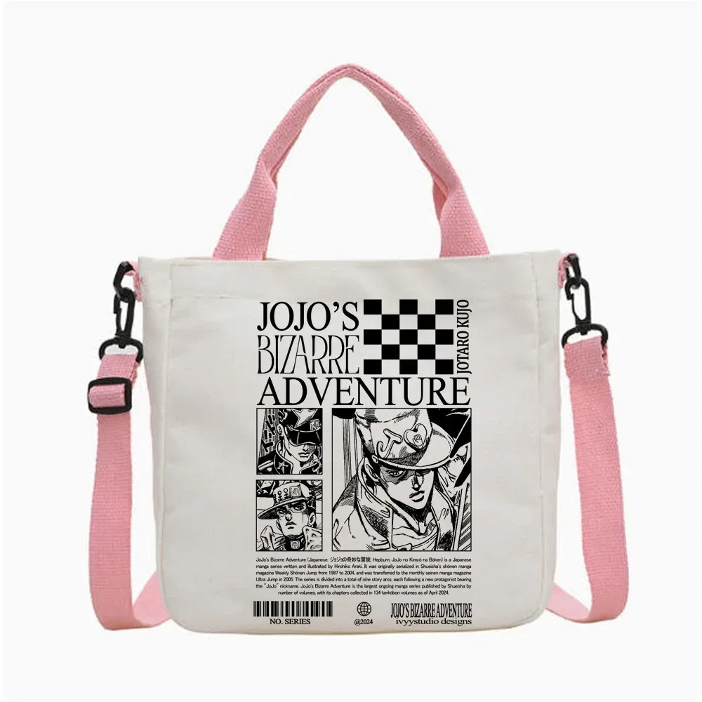 Sac fourre-tout Jojo Bizarre Adventure Steel Ball Run, sac fourre-tout y2k, sac à bandoulière, sac de shopping en tissu pour femme
