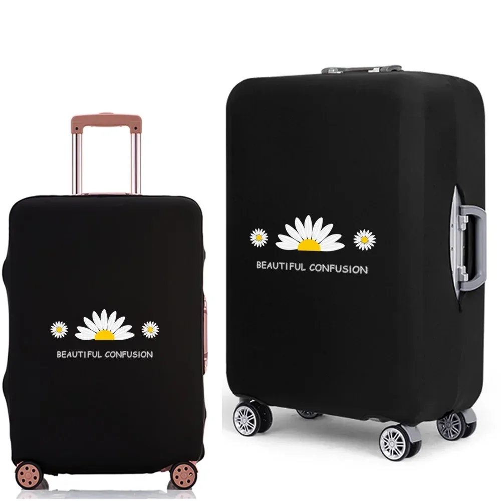 housse de protection pour valise à bagages, épaisse, élastique, anti-poussière, pour valise de 18 à 28 pouces, série daisy, accessoires de voyage