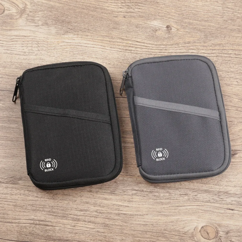 pochette pour passeport, portefeuille de voyage avec blocage rfid – étui organisateur de documents haut de gamme pour hommes et femmes – peut contenir des passeports, des cartes