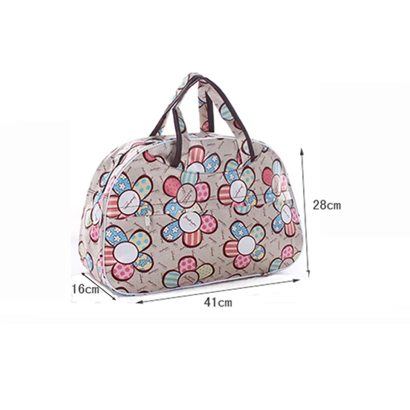 41 cm * 28 cm * 16 cm pas cher grande capacité femmes sac de voyage fourre-tout hommes bagages sac de sport nouvelle fleur impression femme sac à main pt1280