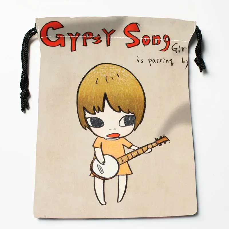 yoshimomo – sacs à cordon personnalisés nara, sacs-cadeaux imprimés, pochette de voyage, rangement de vêtements, sac à main, trousse de maquillage, 18x22cm, livraison directe