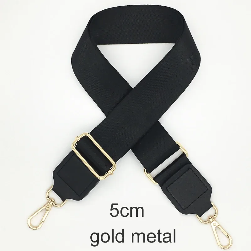 sangles de sac de couleur noire pour femmes, sacoches à bandoulière, ceinture large réglable, accessoires de pièces de sac à bandoulière
