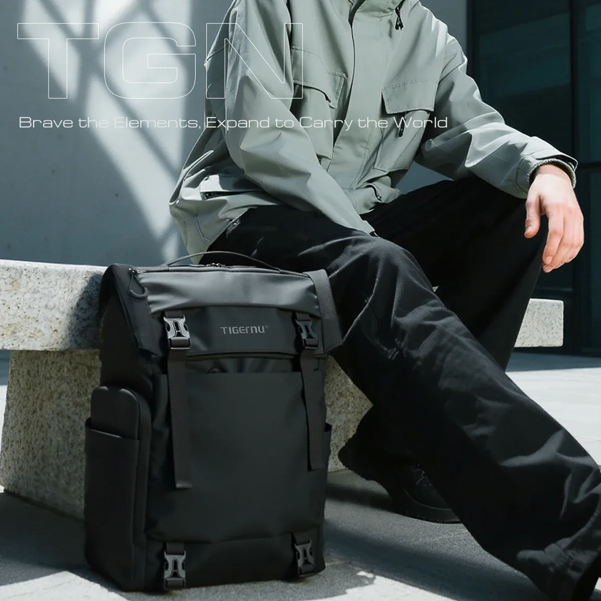 tigernu hommes mode sac à dos pour 14-15.6 pouces ordinateur portable capacité étendue voyage urbain école sac à dos quotidien résistant aux éclaboussures sac