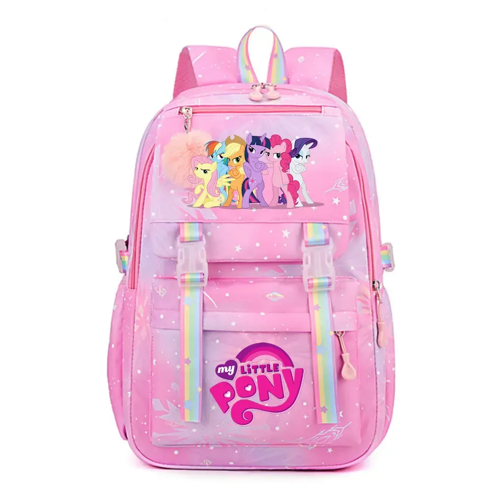 my little pony sac à dos imperméable de grande capacité pour femmes et filles, sac à dos léger pour l'école, sac à dos de voyage décontracté