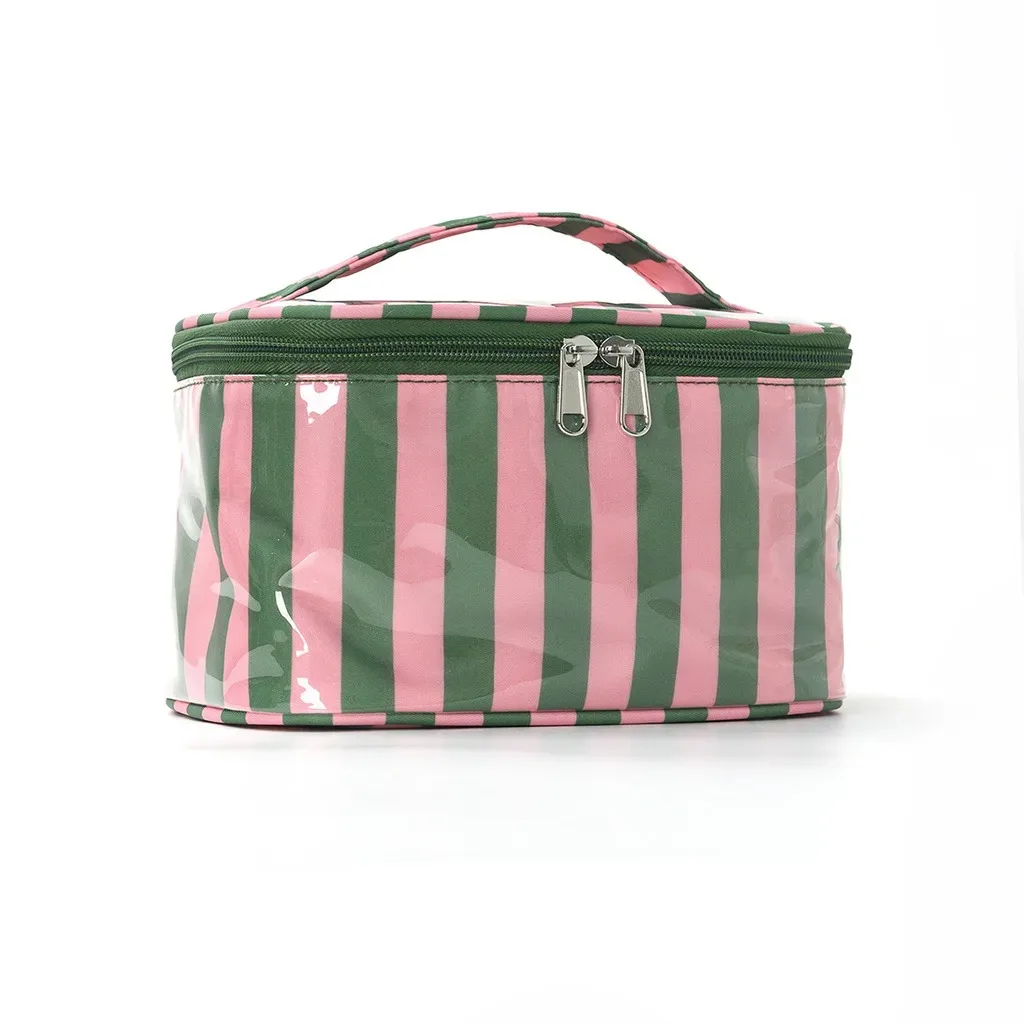 trousse de maquillage de grande capacité, imperméable, avec fermeture éclair, sac à cosmétiques résistant à l'usure, organisateur de beauté pour le rangement de petits objets pour femmes