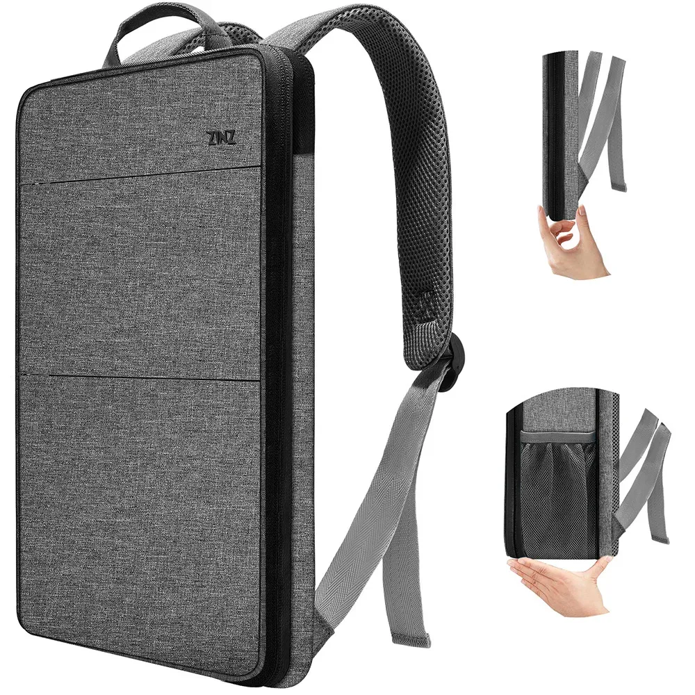 sac à dos mince extensible pour ordinateur portable 15 15,6 16 pouces, sac pour ordinateur portable résistant aux déversements pour la plupart des macbooks de 14 à 16 pouces ou d'autres ordinateurs