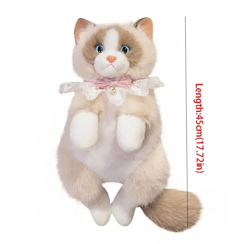 sac à dos super réaliste pour chat, simulation de marionnette, animaux en peluche, sacs d'école pour chat de dessin animé, rangement de voyage, sac d'animaux mignons