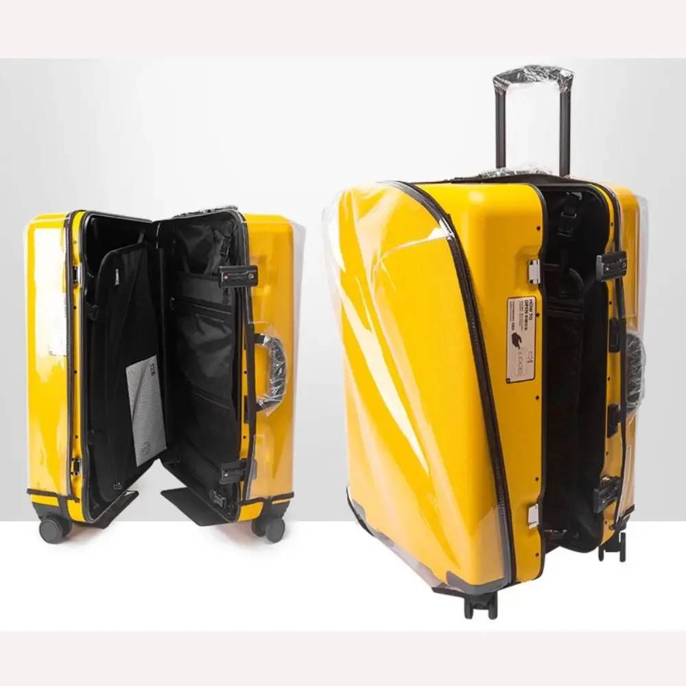 juste de valise transparente en pvc, aucun démontage requis, résistant à l'usure, anti-poussière, housse de ba