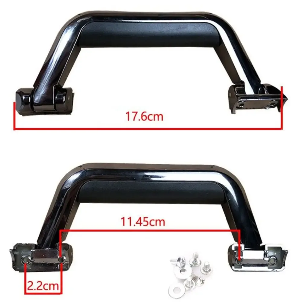 poignée de boîte à bagages en plastique noir et argent, durable, remplacement de valise, poignée de réparation, fournitures de voyage, poignée de transport de bagages