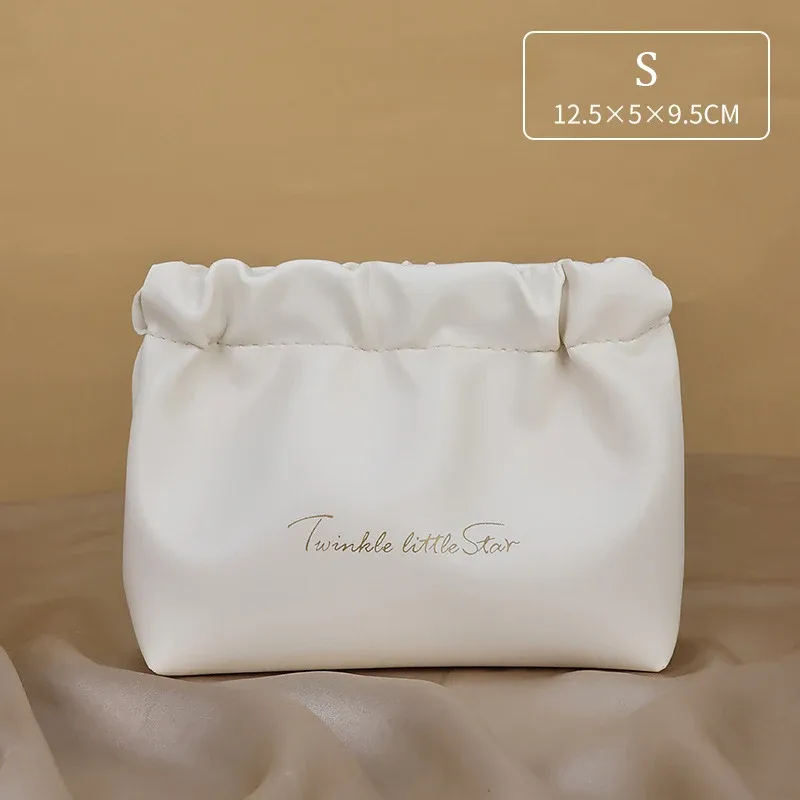 nouvelle trousse de rangement pour cosmétiques en pu, portable, simple, mini, pour rouge à lèvres, maquillage, organiseur de bijoux pour femme, pochette portable