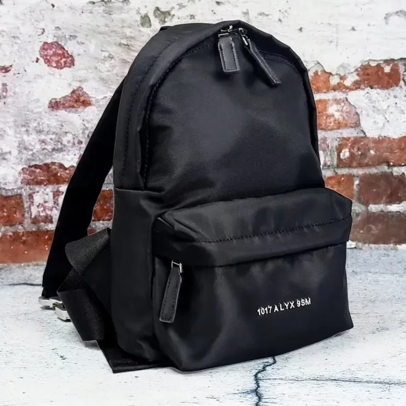 fashion street 1017 alyx 9sm sacs fermeture éclair latérale décorative fonctionnelle prise tactique cordon d'étanchéité sac à dos multifonctionnel