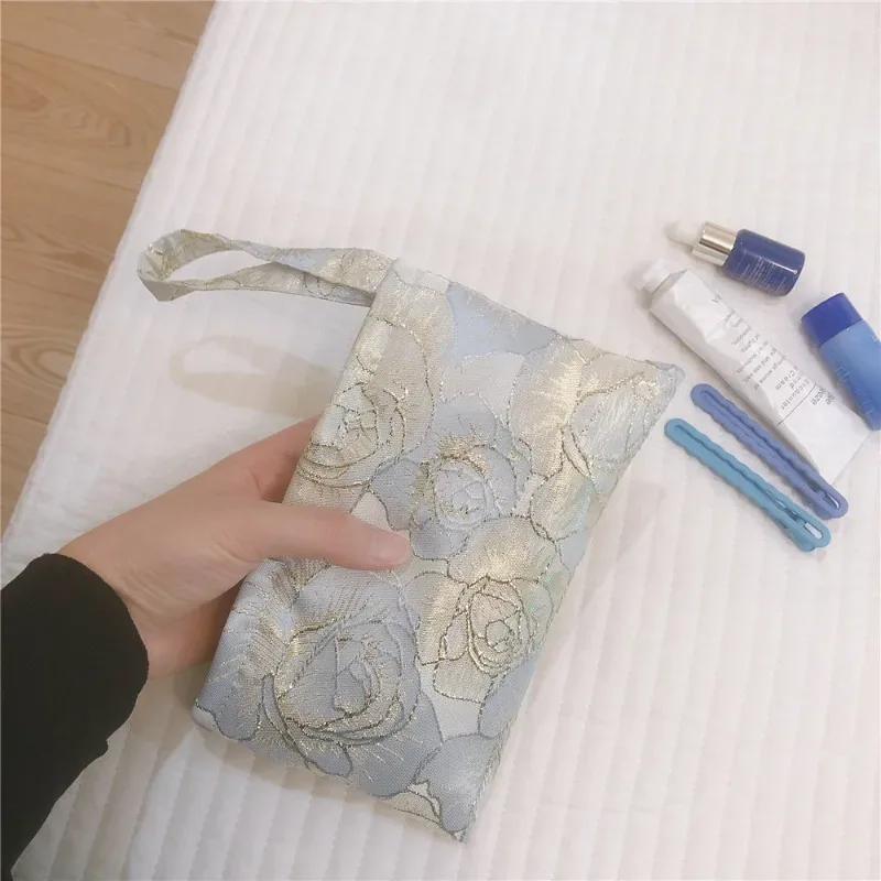 petit sac à cosmétiques coréen pour femmes, trousse de maquillage, organisateur de maquillage de voyage, sac de rangement, pochette portable, sacs à main