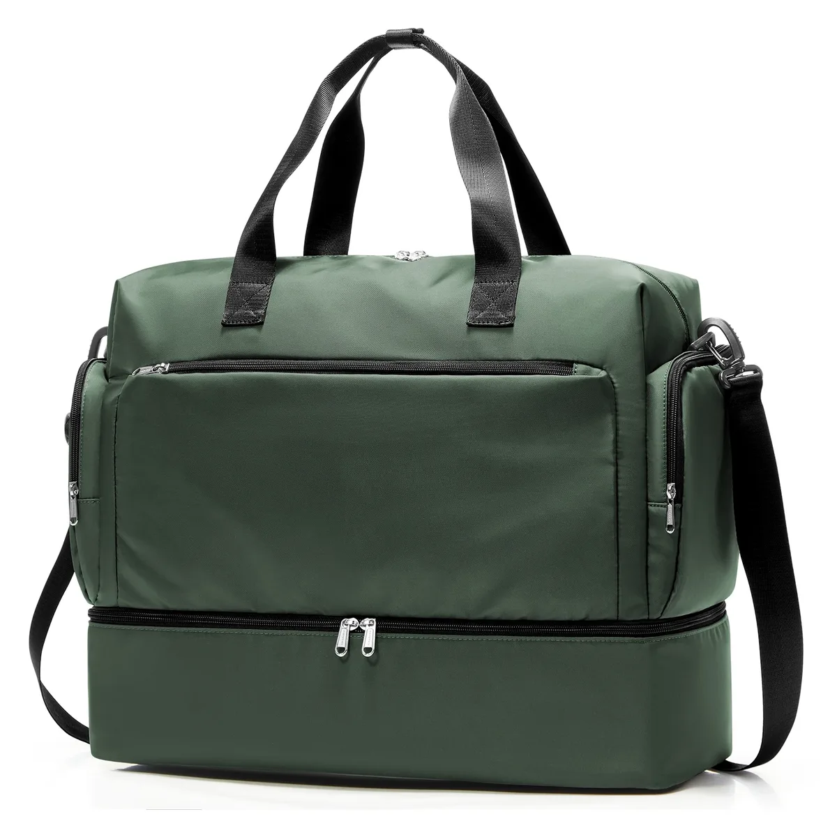 sac de voyage pour homme avec compartiment à chaussures et compartiment pour vêtements mouillés, grande capacité, léger, imperméable, sac de voyage à main, sac de sport