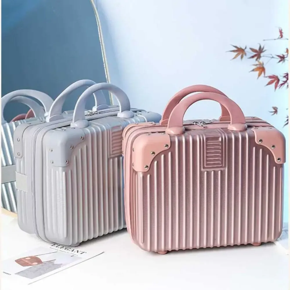 ventes flash : valise de voyage 14 pouces, mini trousse de maquillage, organiseur de voyage, valise cabine pour femmes