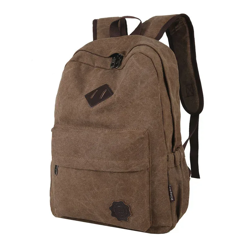YoReAi-Sac à Dos en Tissu Toile pour Homme, Grande Capacité, Décontracté, Multifonction, École, Étudiant, Voyage, GT, Simple, Nouveau