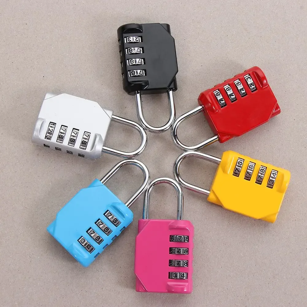 serrure à code métallique, mot de passe à 4 chiffres, serrure à combinaison réinitialisable, cadenas étanche, 