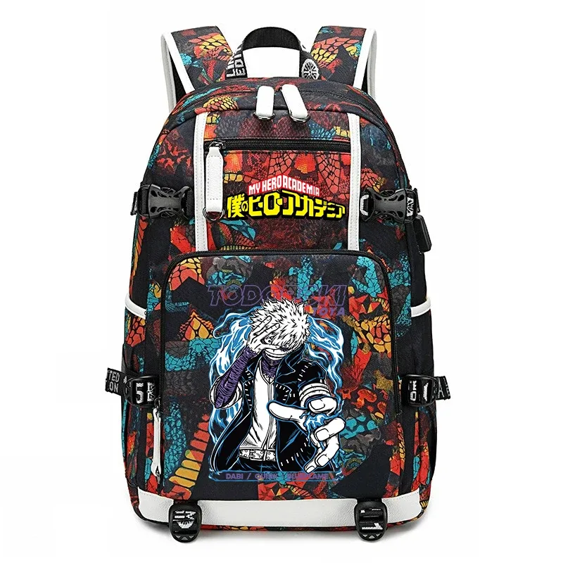sac à dos d'école imprimé my hero academia, sac à dos unisexe de grande capacité pour garçons et filles, sac à dos de voyage décontracté