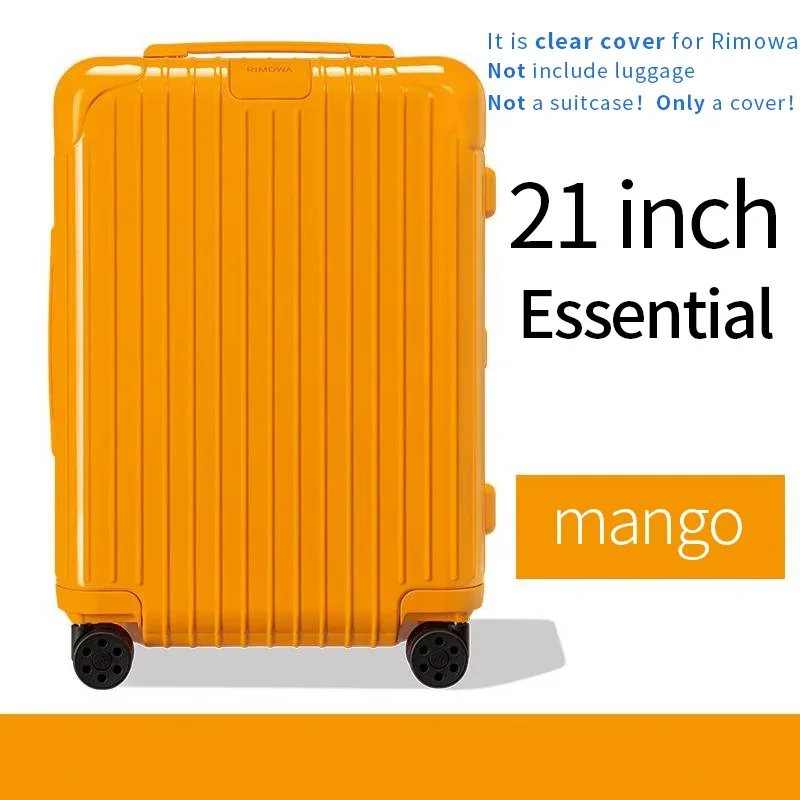 housse de protection transparente pour bagages, applicable pour rimowa essential, 21 26 30 pouces, housse de valise rimowa salsa