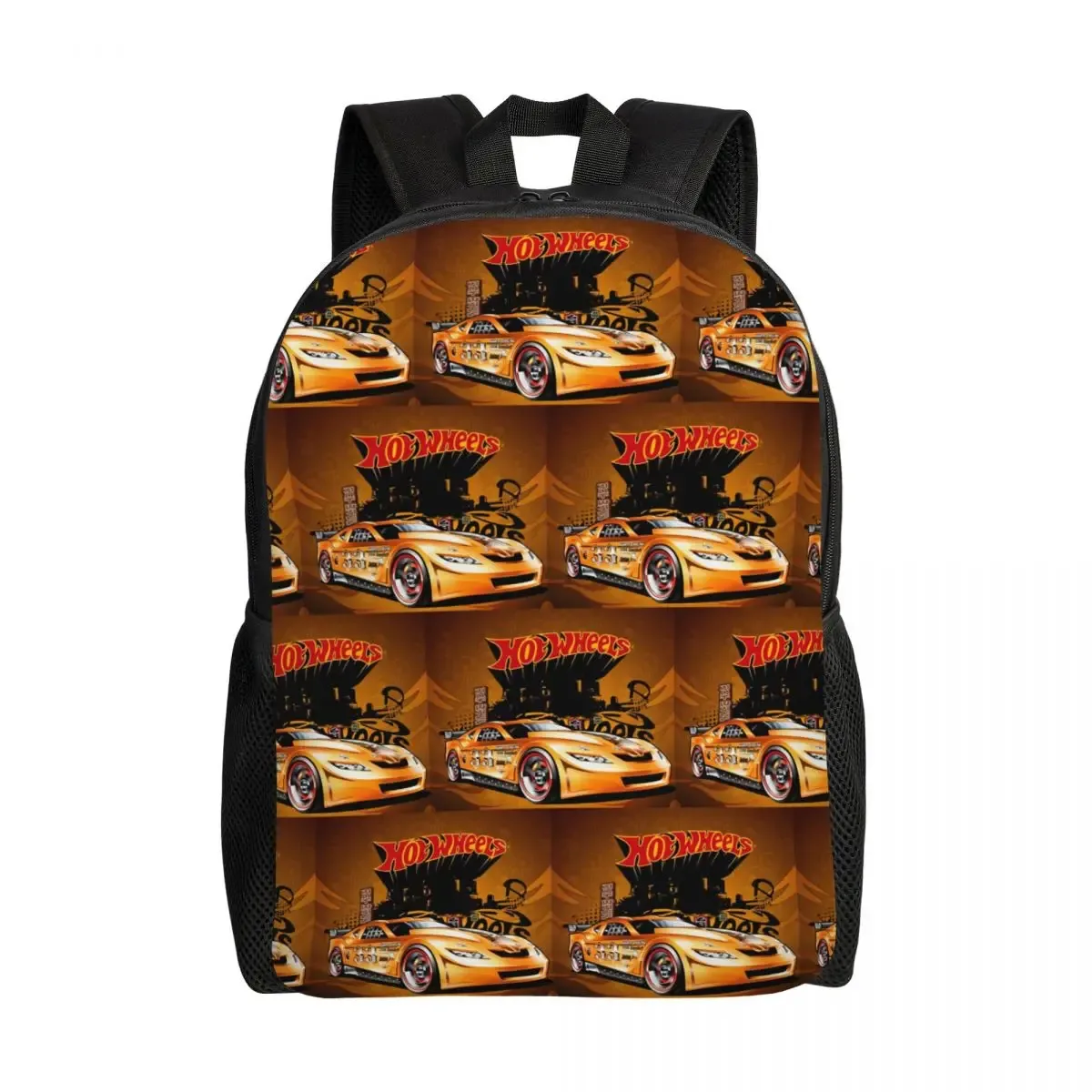 sac à dos hot wheels race pour étudiants, garçons et filles, sac d'école, sac à bandoulière pour ordinateur