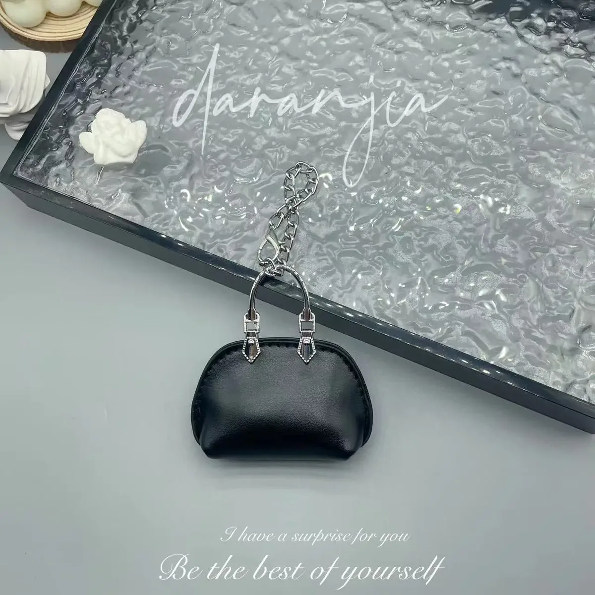 mini petit sac exquis sac pendentif chaîne coquille sac porte-clés sac à bandoulière décoration cadeau créatif bricolage femmes sac accessoire