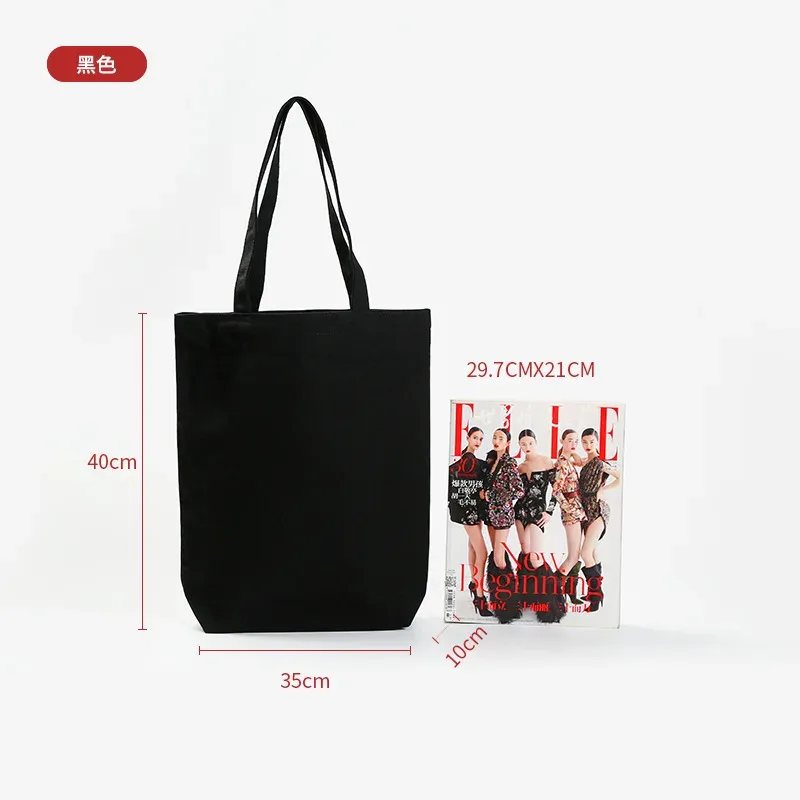 vente en gros de 50 pièces/lot de sacs fourre-tout en toile de coton personnalisés avec logo, sacs d'épicerie réutilisables