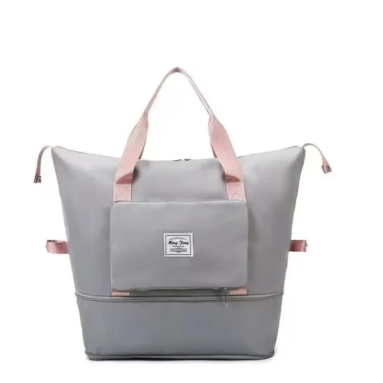 nouveau sac de voyage grande capacité pour courts séjours, avec séparation sec/humide, sac de sport et de natation, bagage pliable à main en tissu oxford résistant à l'eau
