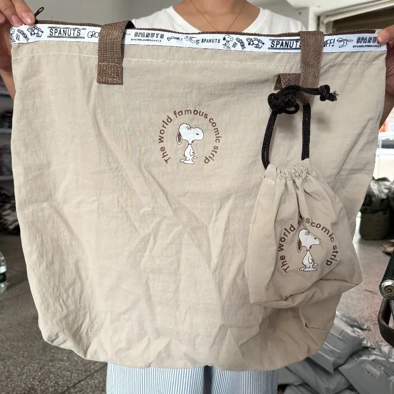 sac de voyage grande capacité snoopy tendance et mignon, sac à bandoulière pour femme, sac de sport pliable