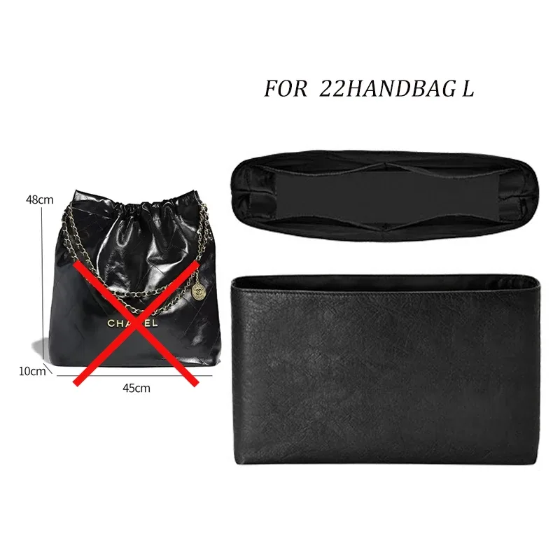 doublure intérieure légère et imperméable pour sac à main chanee 22, organisateur de sac mini s m l, s'adapte parfaitement, avec coussinet d'épaule ordonné et soigné.