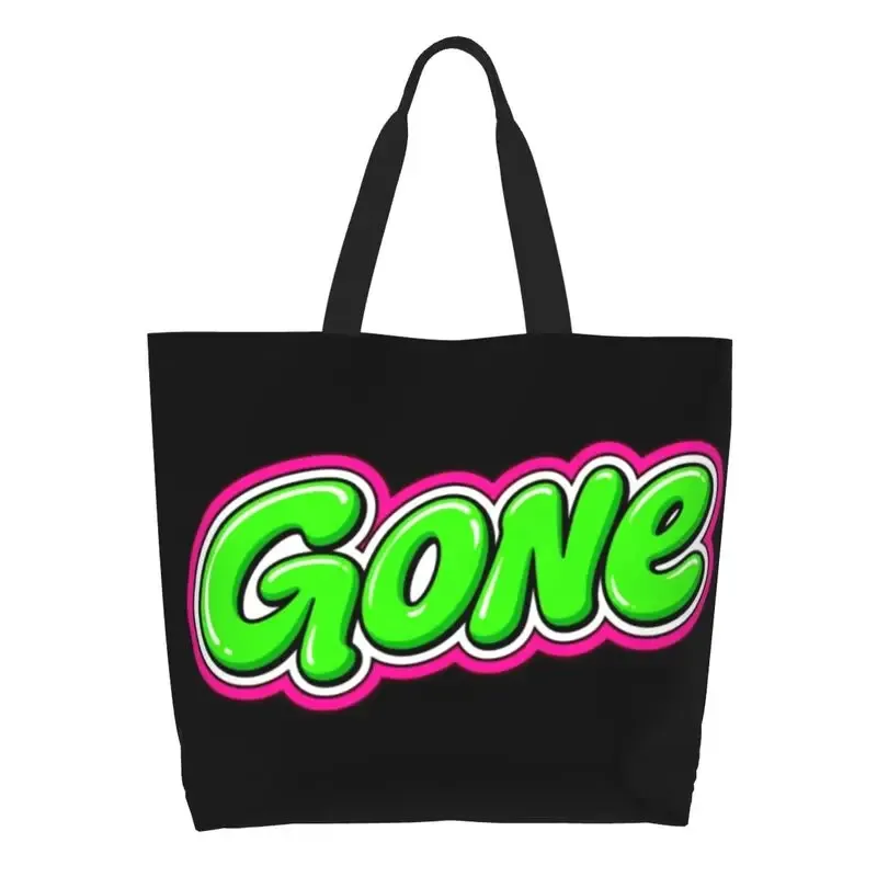 Sac de plage GONE avec lettres en néon, sac fourre-tout tendance pour l'été, pour femmes, couleurs vibrantes, accessoires de plage