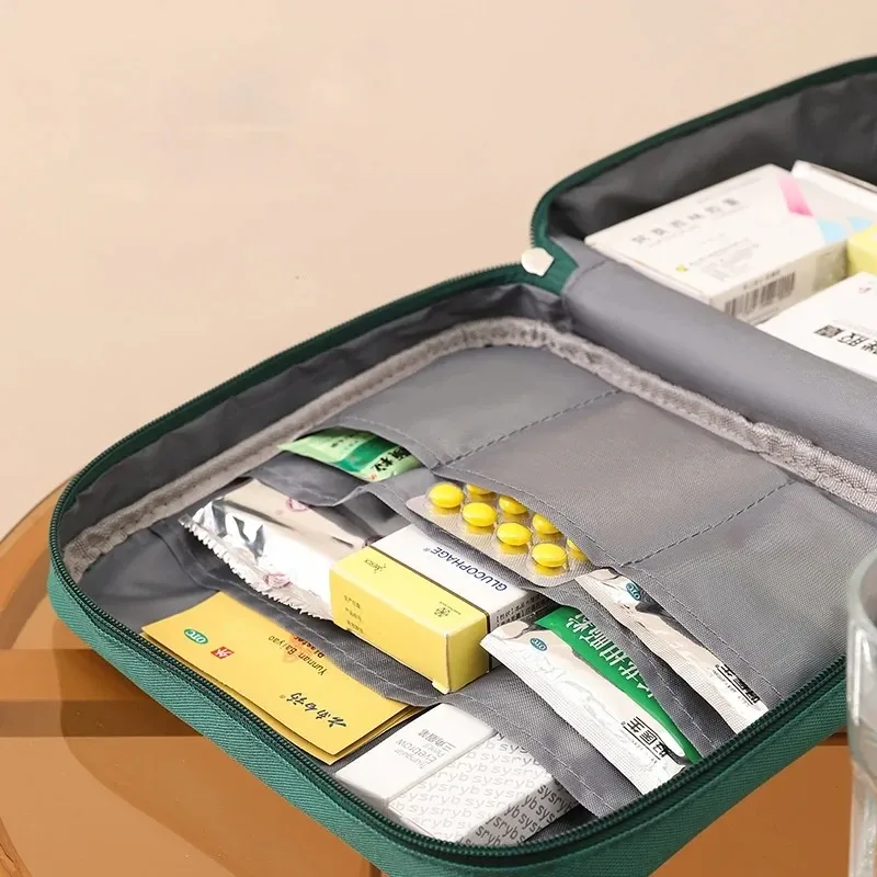 kit de médicaments médicaux, sac de rangement de santé multifonctionnel en couches, pochette de rangement pour femmes, pochette de maquillage de voyage, sac à cosmétiques