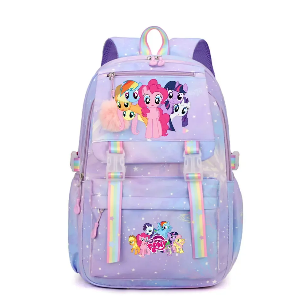 my little pony sac à dos imperméable de grande capacité pour femmes et filles, sac à dos léger pour l'école, sac à dos de voyage décontracté