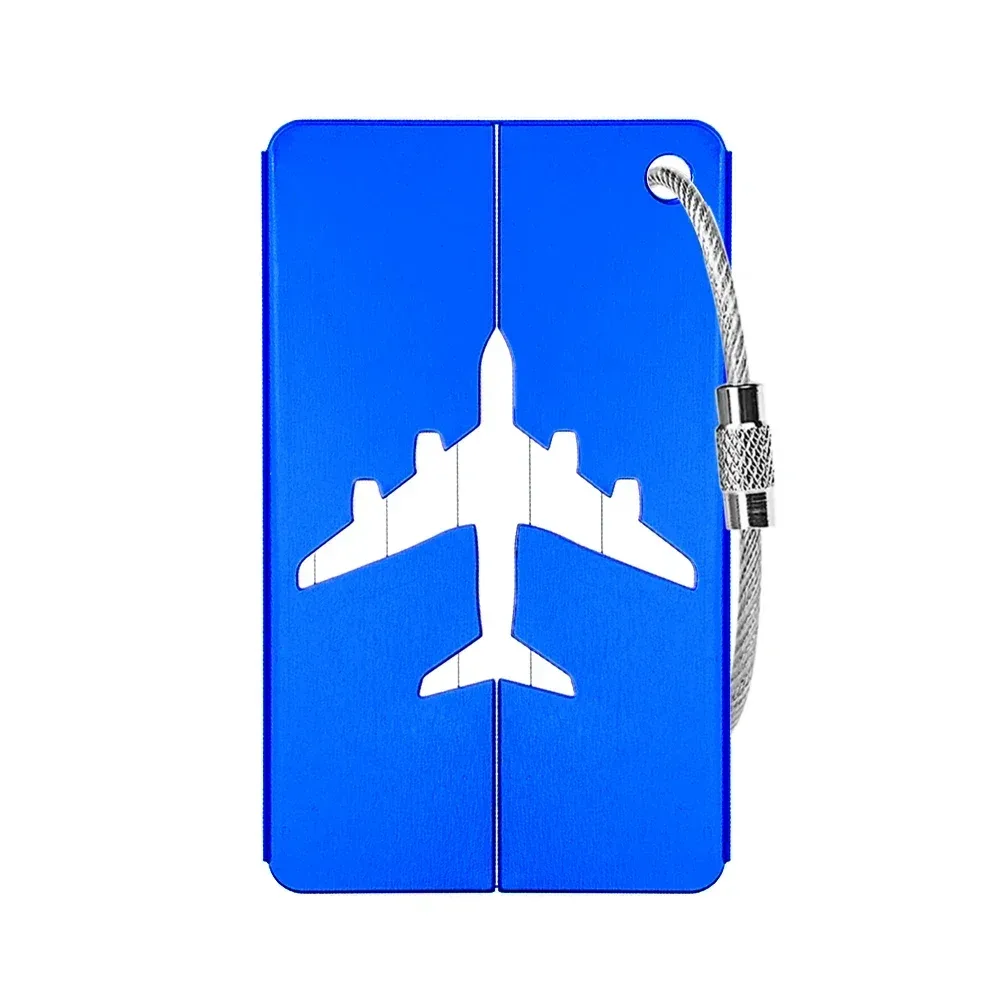 étiquette d'identification de voyage en aluminium de qualité supérieure, 1/10 pièces, durable, identification des bagages, porte-carte de visite, élégant, portable, sac d'étiquette de bagage