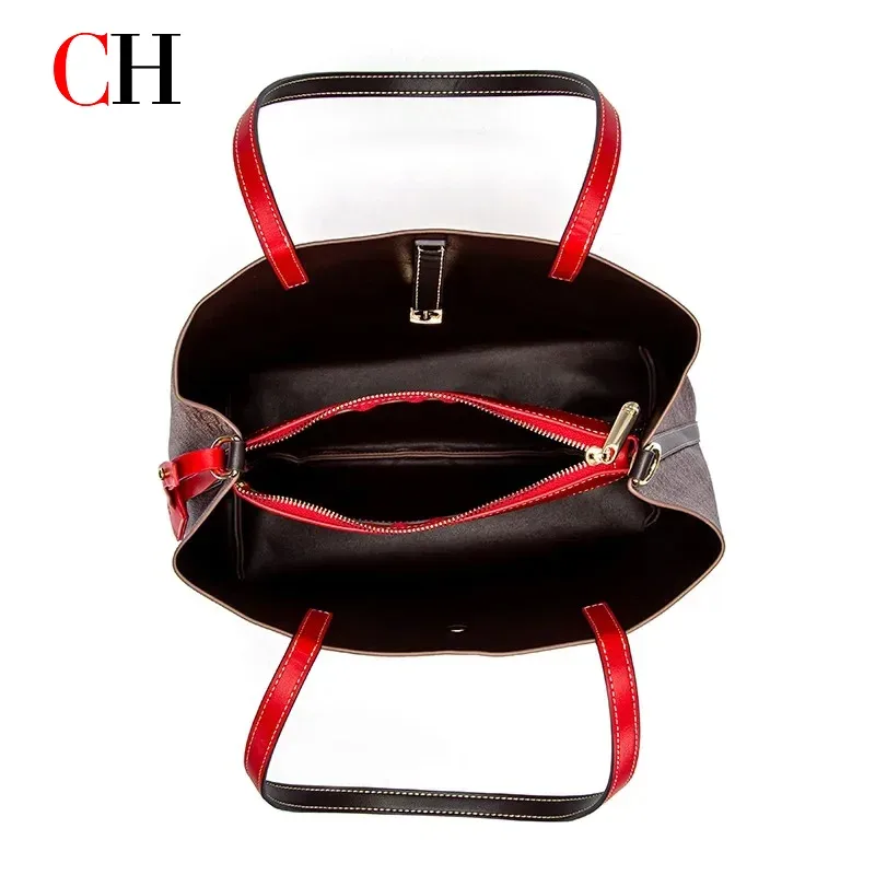 sac fourre-tout pour femme ch, grande capacité, sac à main imprimé ours de dessin animé, sac à bandoulière en cuir pu, sac de shopping décontracté et tendance, sac à main pour femme