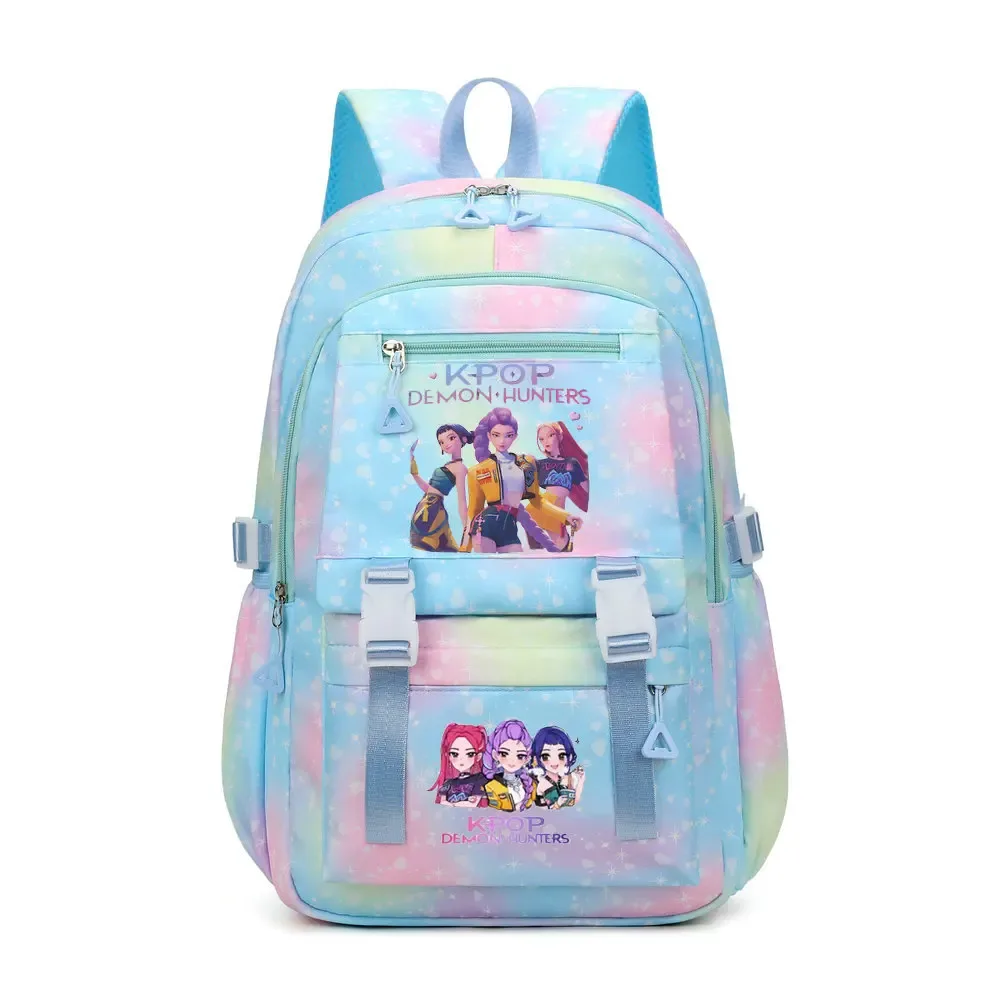 sac à dos kpop demon hunters en toile pikachu pour garçons, filles, adolescents, sac d'école, sac à dos pour hommes et femmes, sacs de voyage mochilas