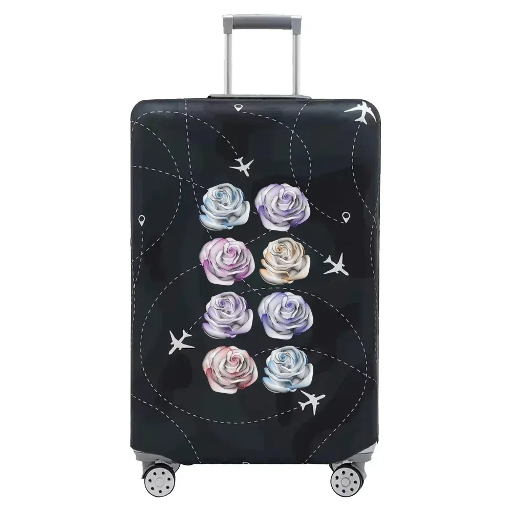 housse de protection pour bagages, housse de protection extensible anti-poussière pour bagages de 18 à 32 pouces, accessoires de voyage, série à motifs 3d