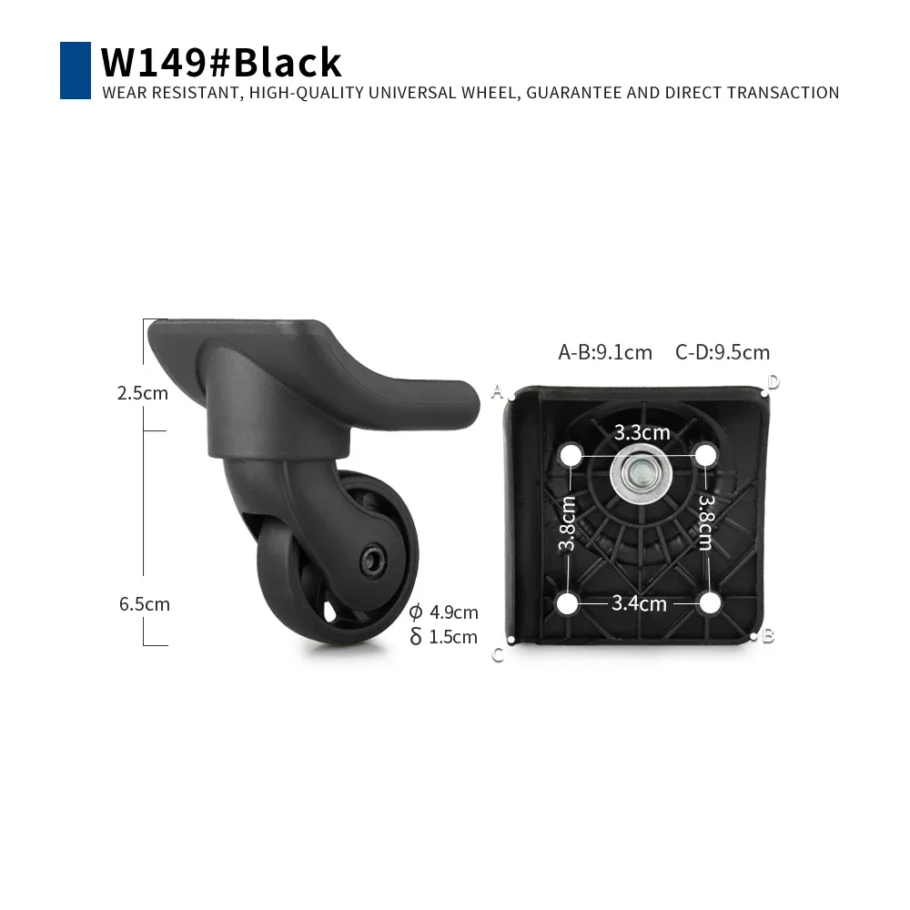 roue universelle amortissante de remplacement pour valises samsonite – accessoire de maintenance pour bagages à roulettes