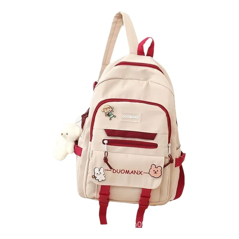 sac à dos simple grande capacité pour lycéens, sac à double bandoulière pour collégiens, petit public du collège, école primaire