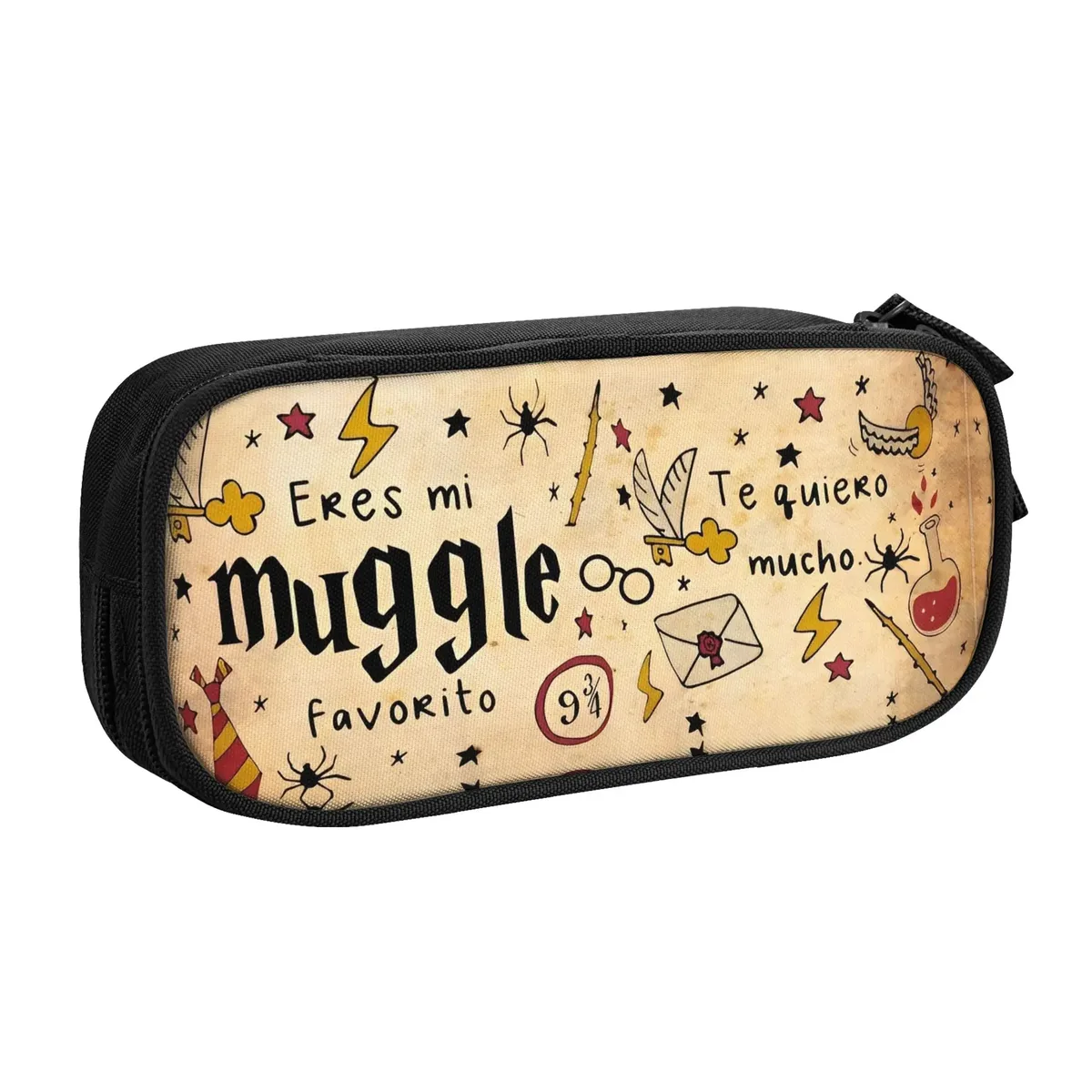 étui à crayons harry potter h-hp-p, boîte à crayons classique, sacs pour étudiants, grande capacité de rangement, trousse scolaire, trousse à cosmétiques