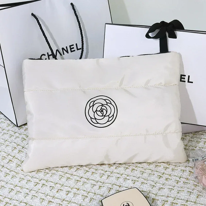 trousse de maquillage de toilette remplie de coton pour femmes, organisateur de maquillage de grande capacité, sacs de rangement de cosmétiques portables, sac de lavage de voyage
