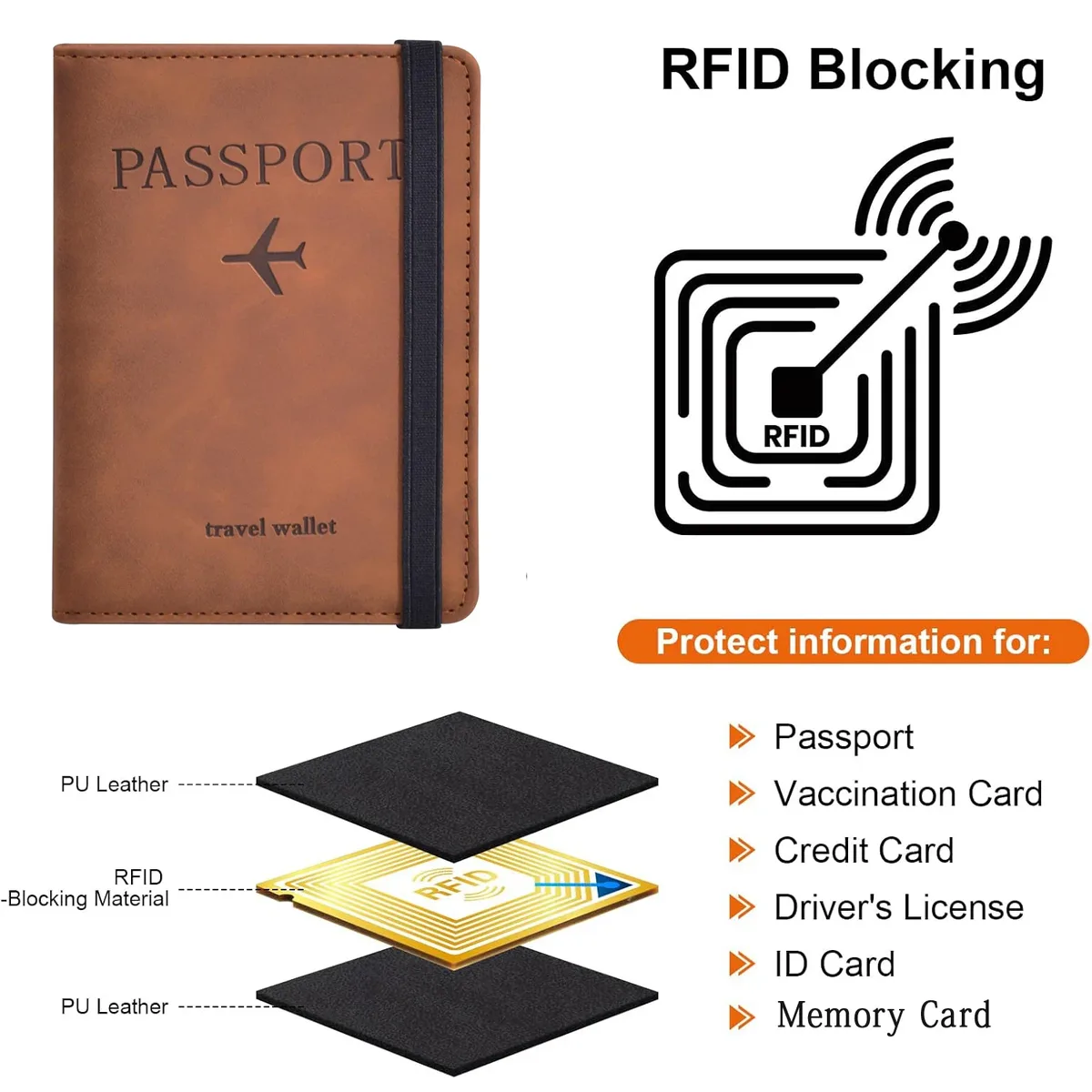 porte-passeport pour les essentiels de voyage, étui de protection pour passeport, accessoires de voyage, porte-passeport pour femmes/hommes