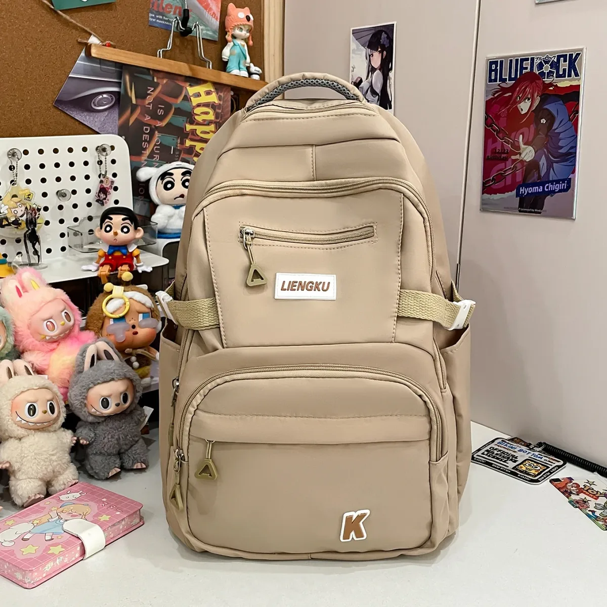 sac à dos d'ordinateur en nylon fashion academy, léger, grande capacité, pour étudiants, école, trajets quotidiens, voyages