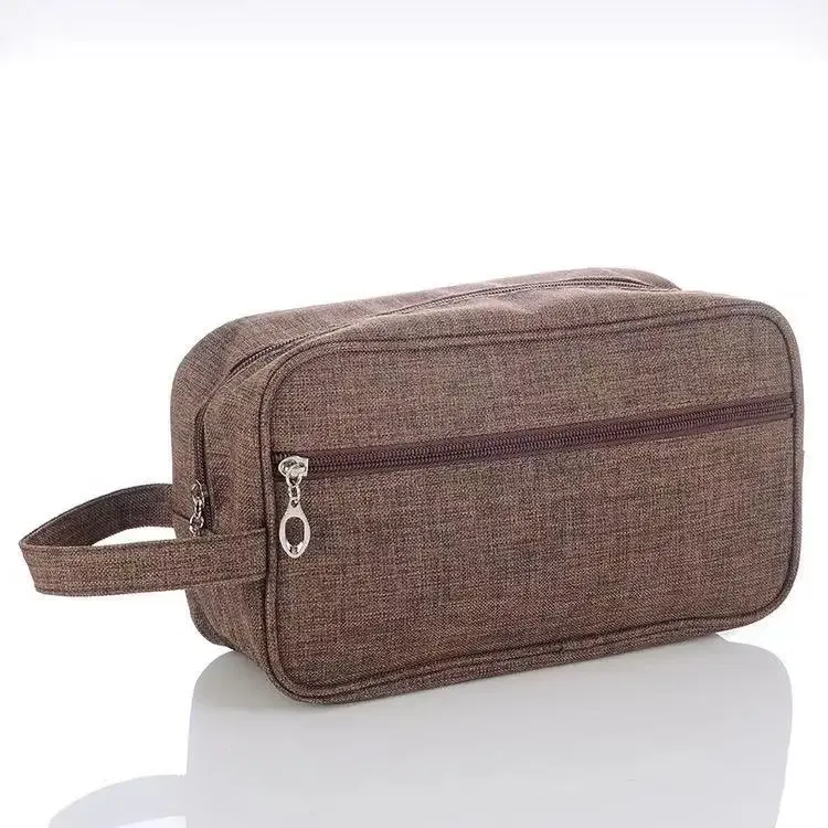 trousse de maquillage étanche pour hommes et femmes, trousse cosmétique de voyage, trousse de toilette, trousse de rangement en toile, sac à main pour poudres lavantes de beauté