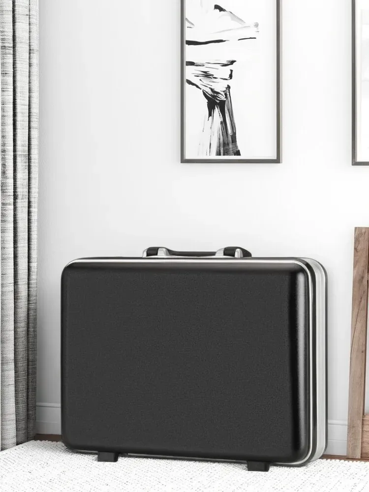 Mallette pour ordinateur portable d'affaires à coque rigide avec cadre en aluminium - Sac d'ordinateur portable antivol avec mot de passe pour voyage