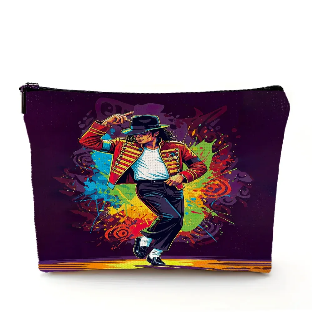 sac à cosmétiques michael jackson, sacs de maquillage double imprimé super star, sac à main de mariage pour femmes, organisateur de voyage pour dames, portefeuille pour enfant