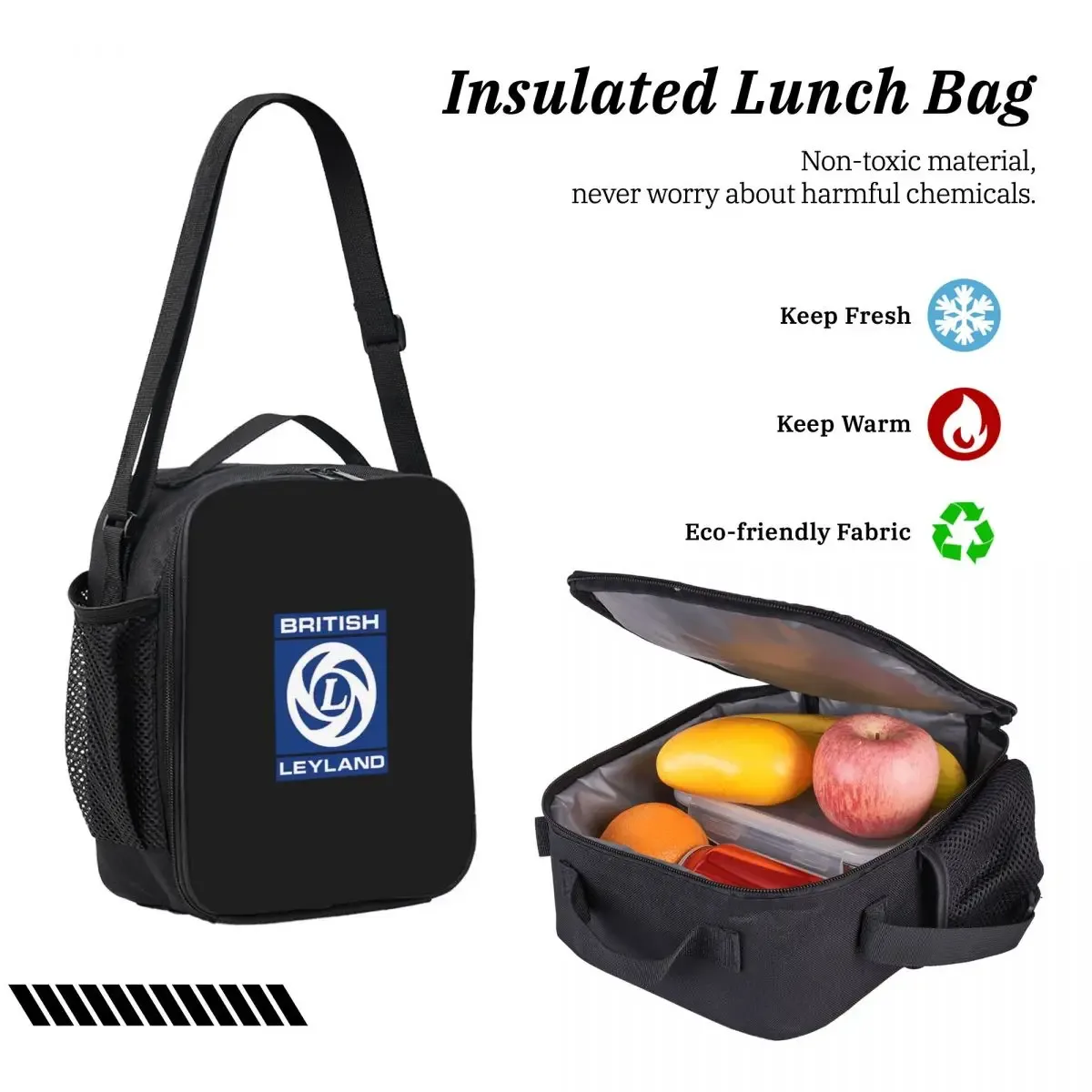 sac à dos avec logo british leyland pour étudiants, garçons et filles, sac d'école pour ordinateur portable, sacs à bandoulière, sac à déjeuner isolé 3ps, trousse à crayons